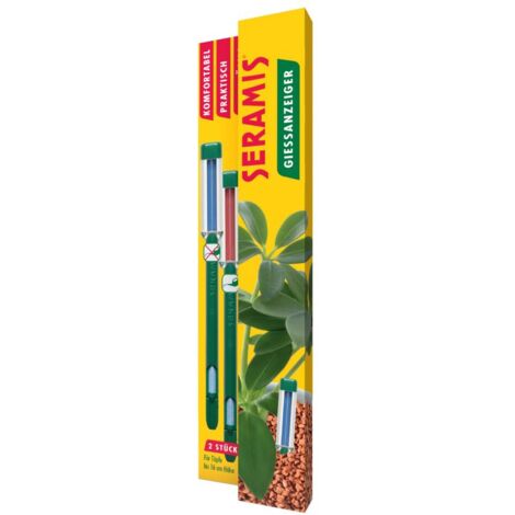 SERAMIS® Gießanzeiger klein (16 cm), 2 Stück Pflanzgefäß-Bewässerungshilfen