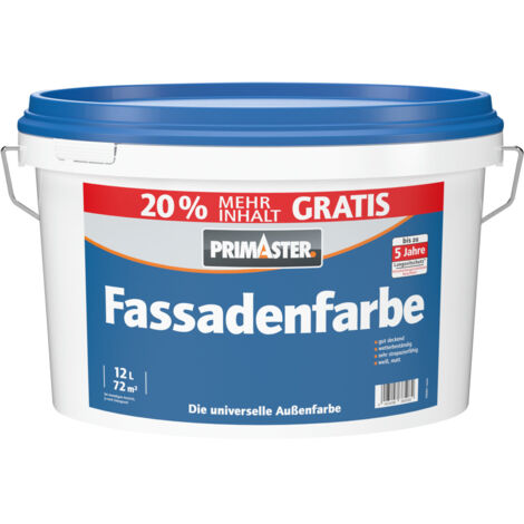 Primaster Fassadenfarbe 12 L weiß matt