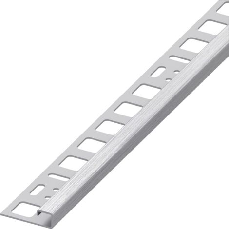 alfer Quadrat-Profil 1 m, 10 x 20 mm Edelstahl gebürstet Profil