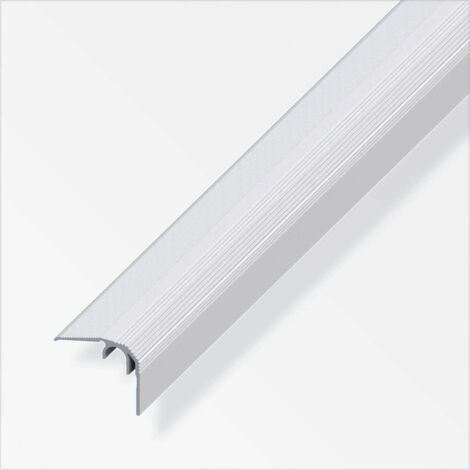 alfer Abschluss-Profil 1 m, 32 x 27 mm Aluminium eloxiert silber Profil (1/2)