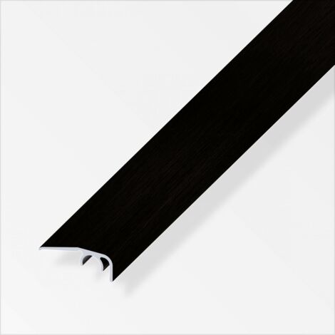 alfer Abschluss-Profil, 12,5 mm 2 m, 32 x 12.5 mm Alu eloxiert schwarz Profil (1/2)