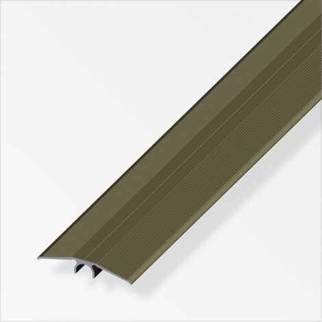 alfer Übergangsprofil 1 m, 46 mm Aluminium eloxiert bronze Übergangsprofil
