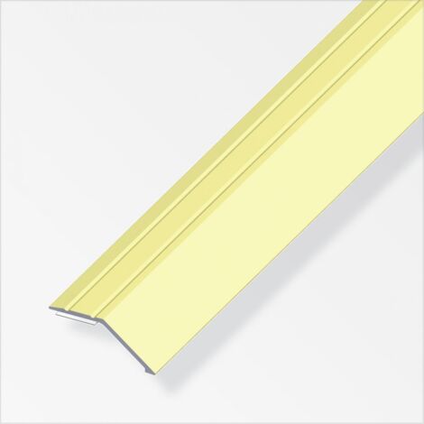 alfer Niveauausgleichs-Profil 1 m, 37 x 10 mm Aluminium eloxiert messing Profil