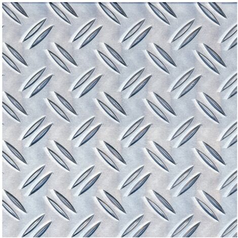 Alberts Strukturblech Aluminium natur 600 x 1,5 mm x 1000 mm Riffel-Prägung Strukturblech