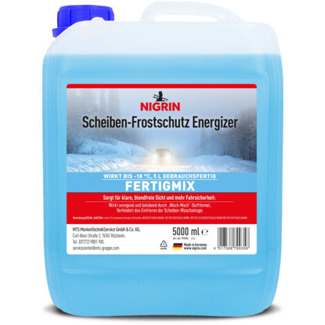 Nigrin Scheibenfrostschutz Energizer Wach-Mach Duft Fertig Mix -18°C 5L