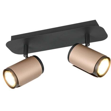 Trio Deckenstrahler 2er Spot Gillan GU10 schwarz coffee (1/3)