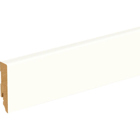 Neuhofer Fußleiste 240 cm 70 x 19 mm weiß Sockelleiste