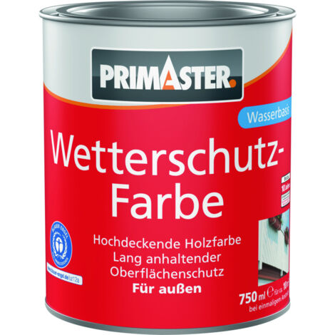 Primaster Wetterschutzfarbe 750 ml schwedenrot Holzlasur