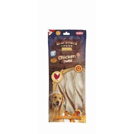 Nobby StarSnack Barbecue Chicken Twist XL 240 g, 3 St, 25 cm Katzenleckerlis