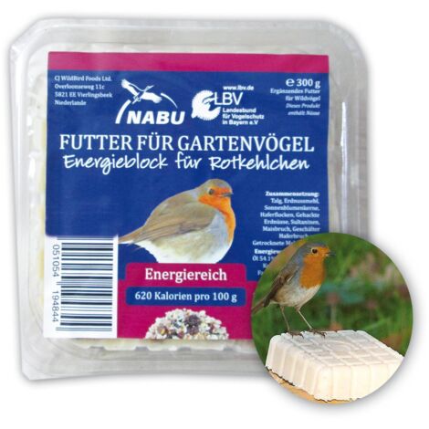Energieblock für Rotkehlchen 300 g Vogelfutter