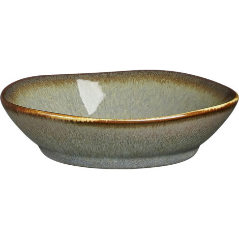 Mica Decorations Schale Racco stoneware 4 x 12 cm grün