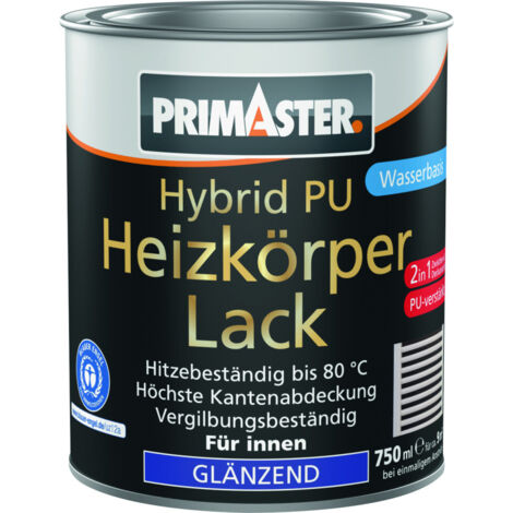 Primaster Hybrid PU-Heizkörperlack weiß glänzend 750 ml