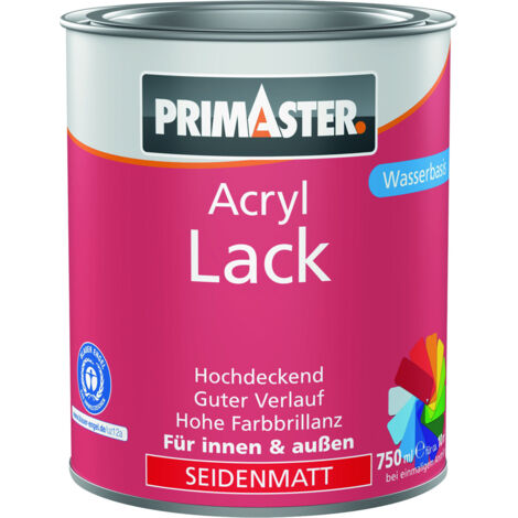 Primaster Acryl Lack anthrazit seidenmatt 750 ml
