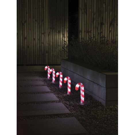 Konstsmide LED Acryl Roodborstje, Set Van 5, 40 Warmwitte Diodes, 24 V Buiten Ip44 Witte Kabel 6245 103 753699057