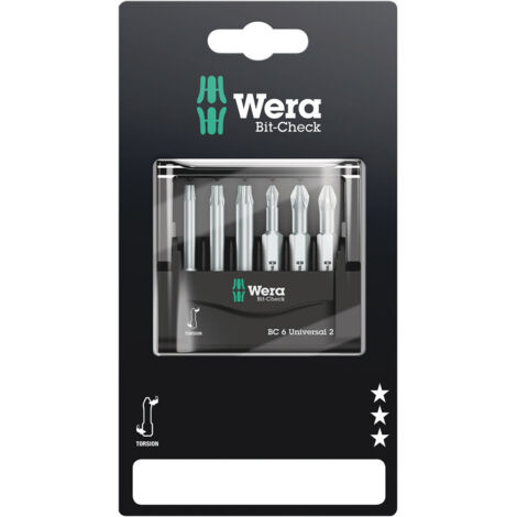 Wera Bit-Check 6 Universal 2 SB, 6-teilig 05073638001