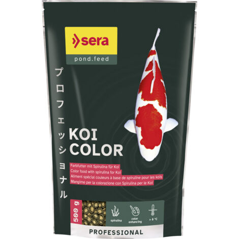 Sera Koifutter Professional Color mit Spirulina 500 g Teichfutter