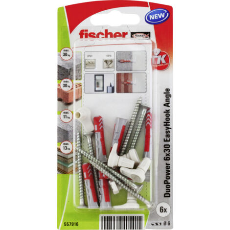 Fischer Dübel-Set Duopower 6.0 x 30 mm - 6 Stück Dübel-Set (1/5)