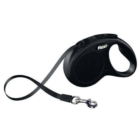 Flexi Hundeleine New Classic M schwarz, Gurt