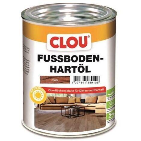 Clou Fußboden Hartöl 750 ml teak Holzöl (1/2)
