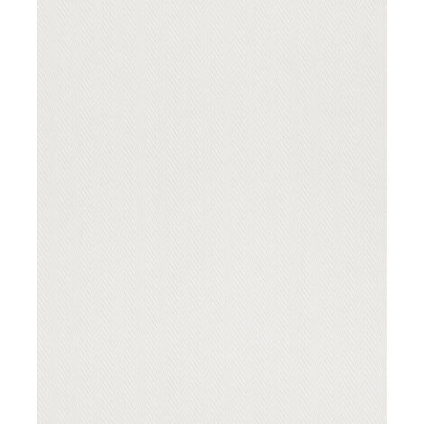 Rasch Vliestapete 127706 Wallton überstreichbares uni weiß 10,05 x 0,53 m Wandtapete (1/3)