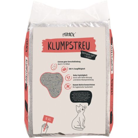 Primox Katzenstreu Babypuder und Silikat 12 kg