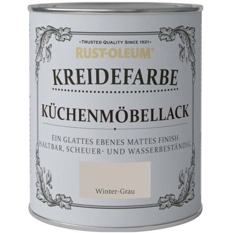 Rust-Oleum Kreidefarbe Küchenmöbellack 750ml winter grau