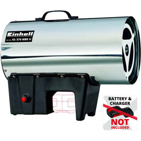 Einhell Akku-Heißluftgenerator GE-HG 18/370 Niro Li-Solo Heizgerät