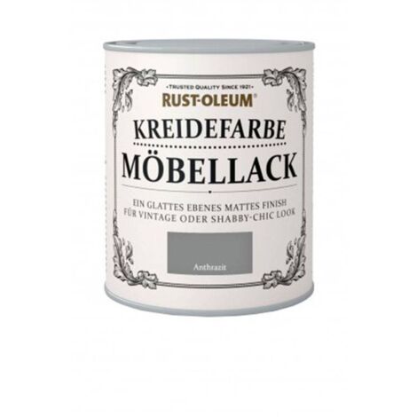 Rust-Oleum Kreidefarbe Möbellack 750 ml anthrazit Innen