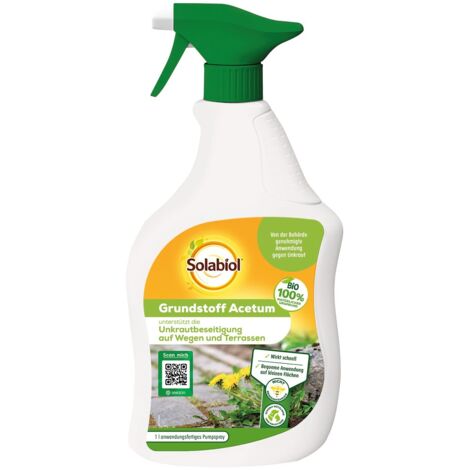 Solabiol Unkrautfrei Grundstoff Acetum Spray 1 L Gebrauchsfertig (1/2)