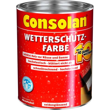 Consolan Wetterschutzfarbe Moosgrün 0,75 Ltr.