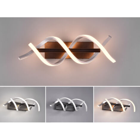 Trio LED-Wandleuchte Sequence 13,5 x 46 cm warmweiß-neutralweiß aluminium dimmbar (1/5)