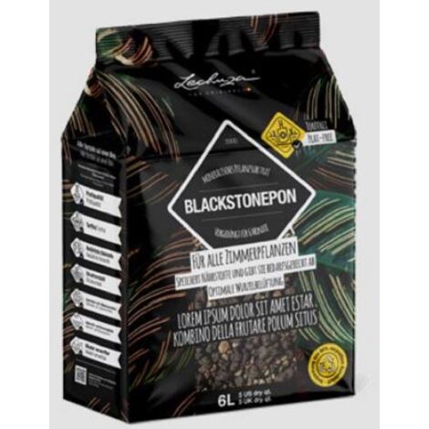 Lechuza Blackstonepon Pflanzsubstrat für Zimmerpflanzen 6 L Pflanzgranulat (1/3)