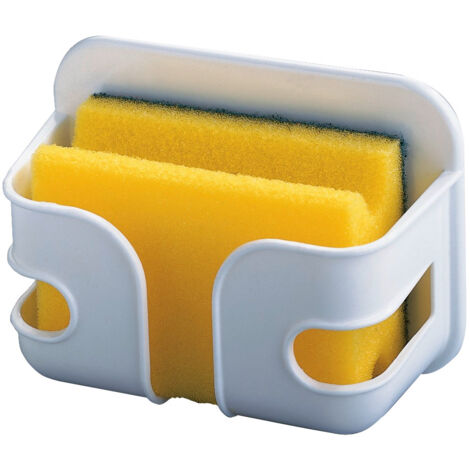 WENKO Schwamm Box mit Topf Reiniger Spülen Halter selbstklebend Küchen Kelfer