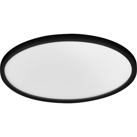 LEDVANCE Smart LED Badezimmerlampe black, 32W, 2700Lumen, 3000-6500K, 50cm, IP44, Orbis Disc Wandleuchte, Badezimmerleuchte mit Wifi Technologie, dimmbar, steuerbar über App und Sprachassistenten