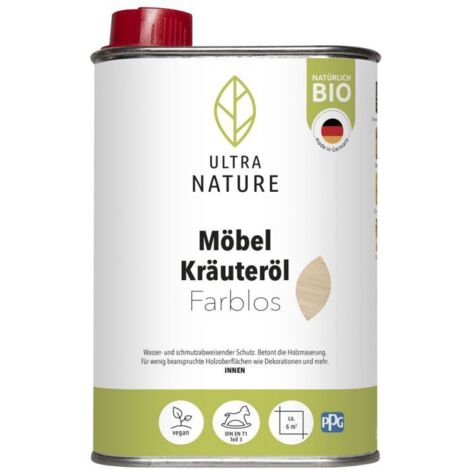 Ultra Nature Möbel Kräuteröl farblos 250 ml farblos Holzpflege (1/3)