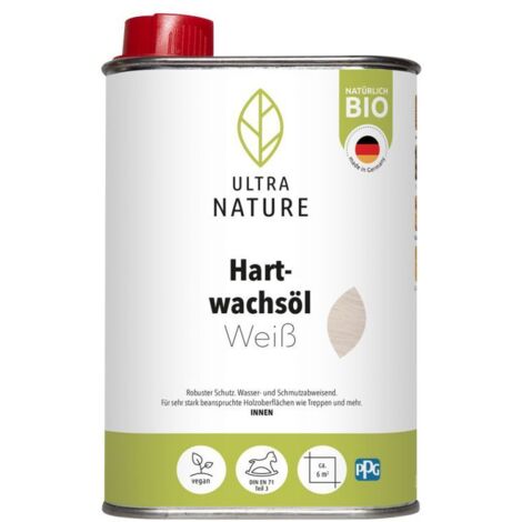 Ultra Nature Hartwachsöl 250 ml weiß Holzöle & Holzwachs (1/3)