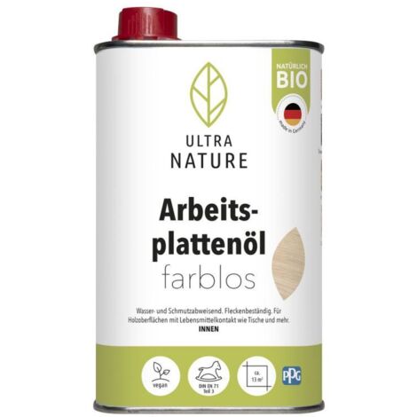 Ultra Nature Arbeitsplattenöl 0,5 L farblos Holzpflege