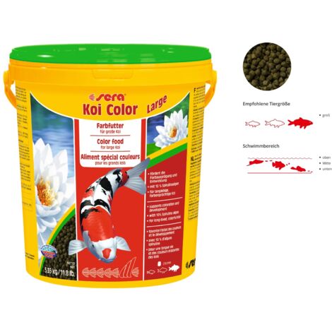 Sera Koifutter Color Large für größere Koi 21 L Teichfutter
