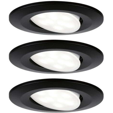 Paulmann 99991  LED-Einbauleuchte   LED LED fest eingebaut 18 W Schwarz (matt)