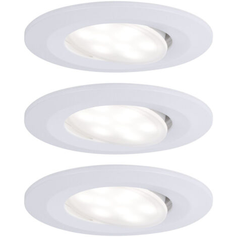 Paulmann LED Einbauleuchte Set Calla weiß matt schwenkbar Ø 9 cm Deckenlampen