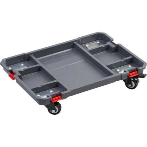 Primaster Bodenplatte mit Rollen 47 x 33,5 x 10,8 cm für Systemboxen (1/3)