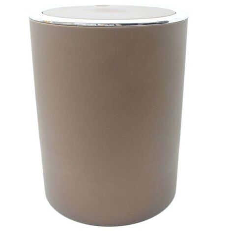 Trendline Kosmetikeimer Ring braun 5 l Badeimer Mülleimer Abfalleimer