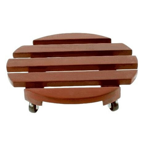 TrendLine Pflanzenroller Ø 35 cm Akazie Blumenroller Untersetzer Pflanzen