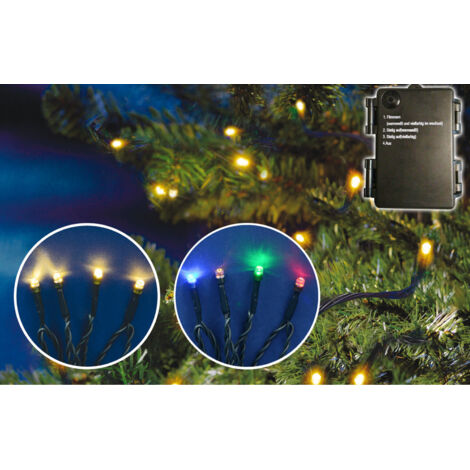 TrendLine Lichterkette 80 LED Timer Batterie Innen Weihnachtsbeleuchtung (1/3)