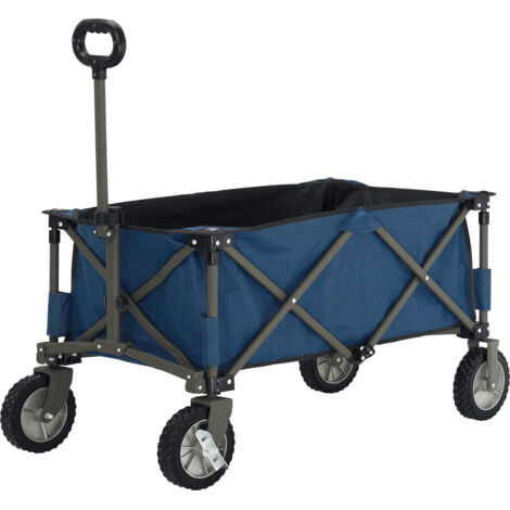 TrendLine Faltbarer Campingwagen 90,5 x 49 cm Höhe: 56 cm Handwagen Bollerwagen