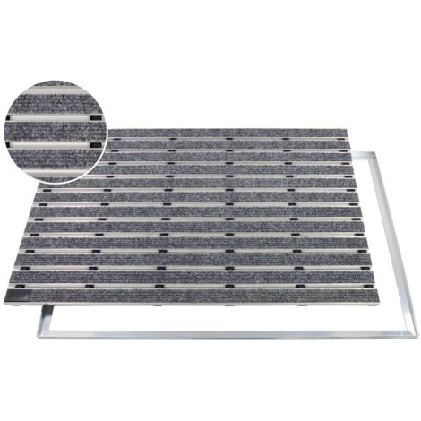 ACO Indoor Alu Schuhabstreifermatte hellgrau, 60 x 40 cm (1/5)