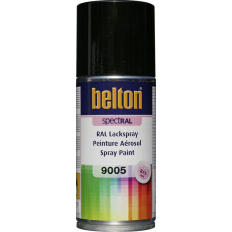 belton SpectRAL Lackspray 150 ml tiefschwarz Sprühlack Buntlack Spraylack (1/2)