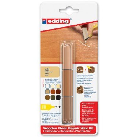 Edding Holzboden-Reparaturwachs-Set 8902 buche Wachs (1/2)
