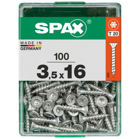 Spax Universalschrauben 3.5 x 16 mm TX 20 - 100 Stk. Holzschrauben