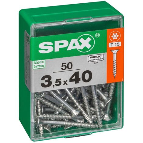 Spax 3,5x40 Universal Senkkopf T-STAR plus TGW WIROX A9J 3,5x40 M (1/4)